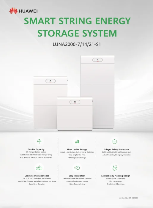 Acumulator Huawei 6.9 kWh LiFePO4 - LUNA2000-7-E1 5